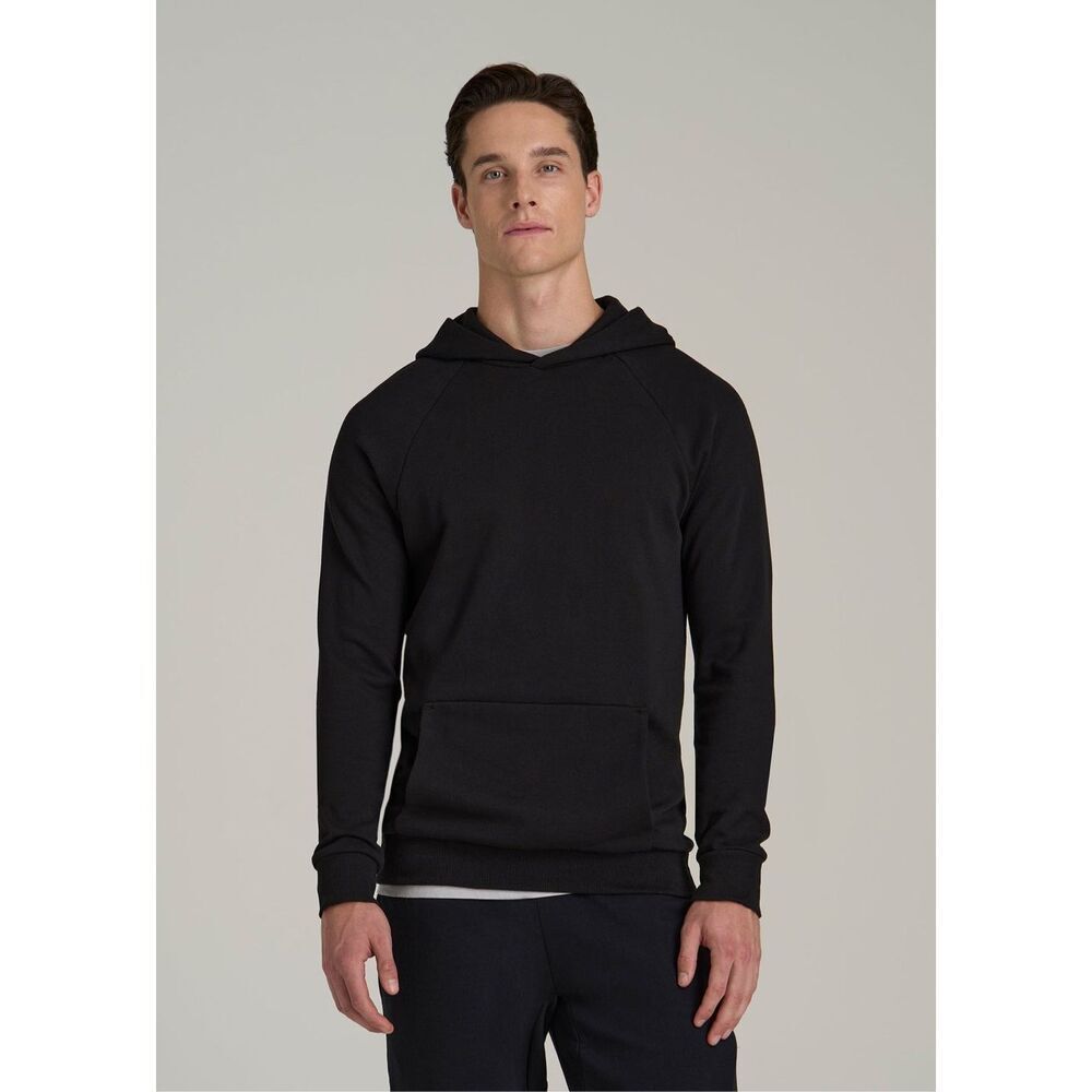 American Tall Wearever French Terry Raglan Hoodie Black Size XL NWOT